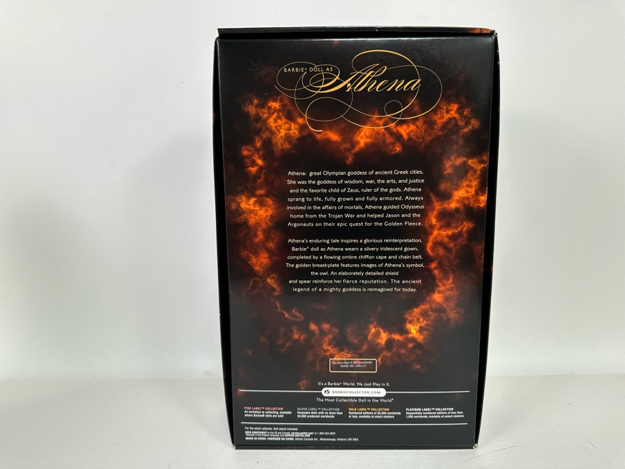 Athena Limited Edition of 5,300 Gold Label Collection Mattel Barbie Doll 2009 New In Box R4492 [Photo 11]