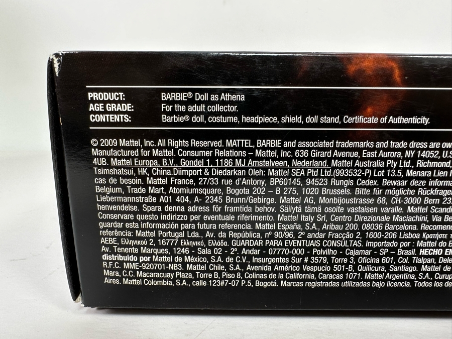 Athena Limited Edition of 5,300 Gold Label Collection Mattel Barbie Doll 2009 New In Box R4492 [Photo 16]