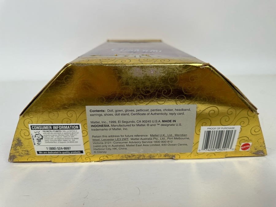 Walt Disney’s 50th Anniversary Cinderella Doll 1999 New in Box 26291 [Photo 10]