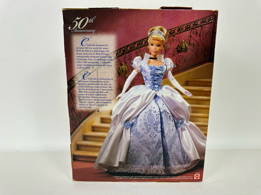 Walt Disney’s 50th Anniversary Cinderella Doll 1999 New in Box 26291 [Photo 7]