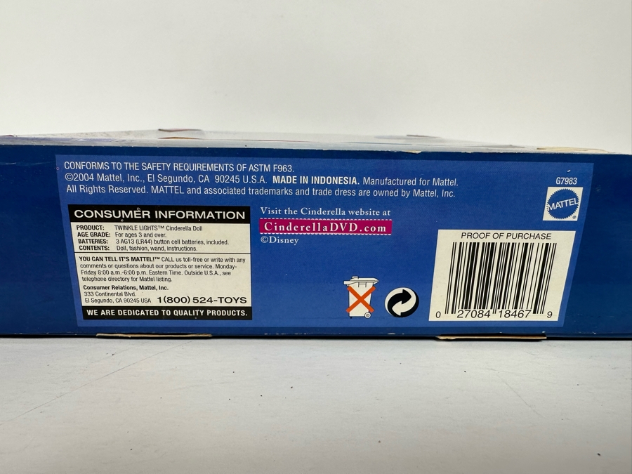 Walt Disney’s Cinderella Special Edition Princess Carolella Doll with Twinkle Lights 2004 New in Box G7983 [Photo 8]