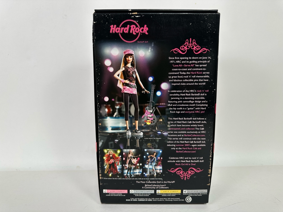 Hard Rock Pink Label Collection Mattel Barbie Doll 2006 New In Box K7906 [Photo 6]