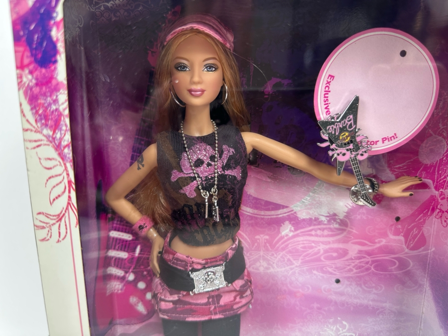 Hard Rock Pink Label Collection Mattel Barbie Doll 2006 New In Box K7906 [Photo 3]