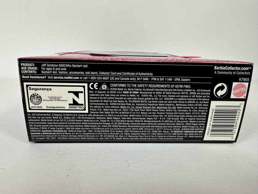 Jeff Gordon Pink Label Collection Mattel Barbie Doll 2006 New In Box K7905 [Photo 8]