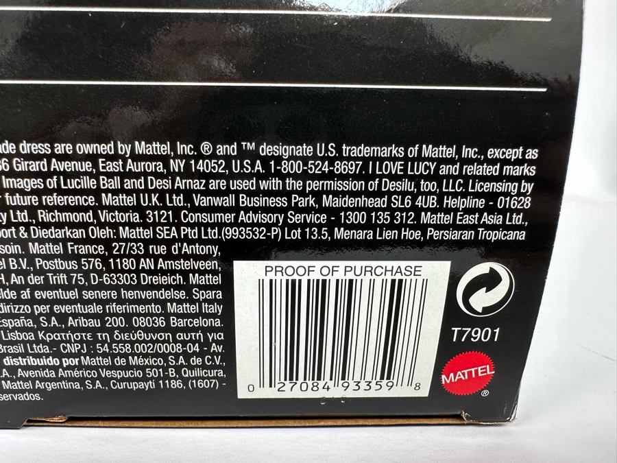 I Love Lucy Pink Label Collection Mattel Barbie Dolls: “The Christmas Show” Ricky Doll, “Job Switching” Lucy and Ethel Dolls and “The Diet” Ricky and Lucy Dolls 2009 New In Box T7901/L9585/N7370 [Photo 19]