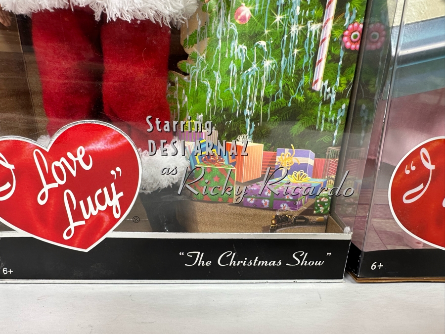 I Love Lucy Pink Label Collection Mattel Barbie Dolls: “The Christmas Show” Ricky Doll, “Job Switching” Lucy and Ethel Dolls and “The Diet” Ricky and Lucy Dolls 2009 New In Box T7901/L9585/N7370 [Photo 12]