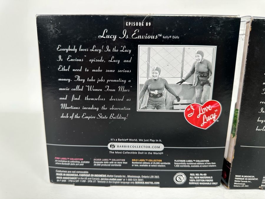 I Love Lucy Pink Label Collection Mattel Barbie Dolls: “Lucy is Envious ...