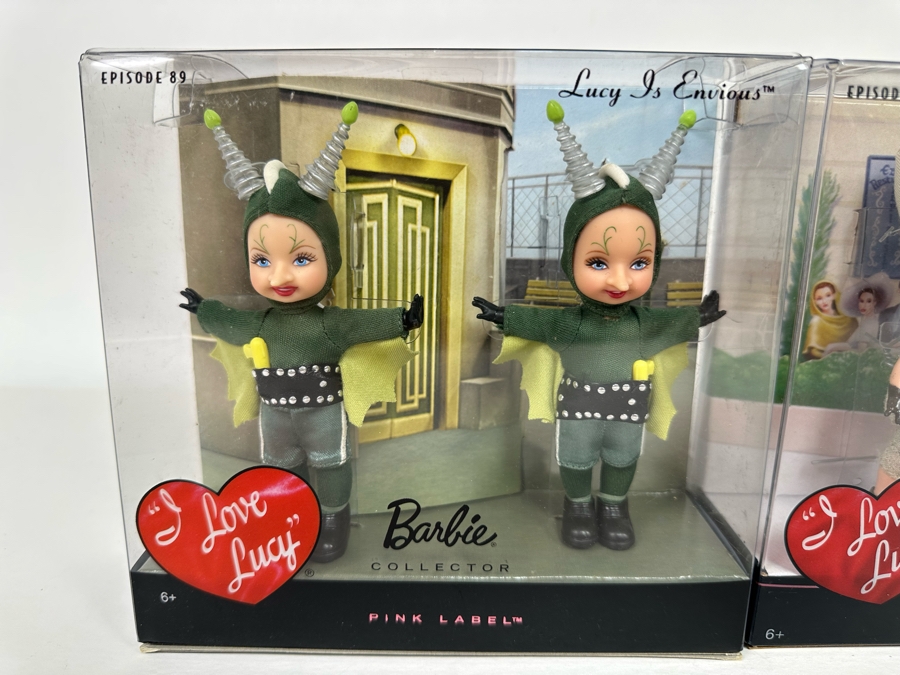 I Love Lucy Pink Label Collection Mattel Barbie Dolls: “Lucy is Envious” Episode 89 Kelly Dolls and “Lucy Gets a Paris Gown” Episode 147 Kelly Dolls 2008/2009 New In Box N2690/R4519 [Photo 3]