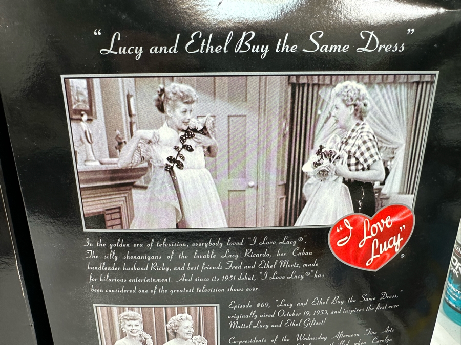 I Love Lucy Collector Mattel Barbie Dolls: “Lucy Gets in Pictures” Lucy Doll, “The Operetta” Lucy Doll, “The Audition” Lucy Doll “Lucy and Ethel Buy the Same Dress” Lucy and Ethel Dolls 2005/2006/2007/2006 New In Box J0878/G8057/L8808/K8670 [Photo 16]