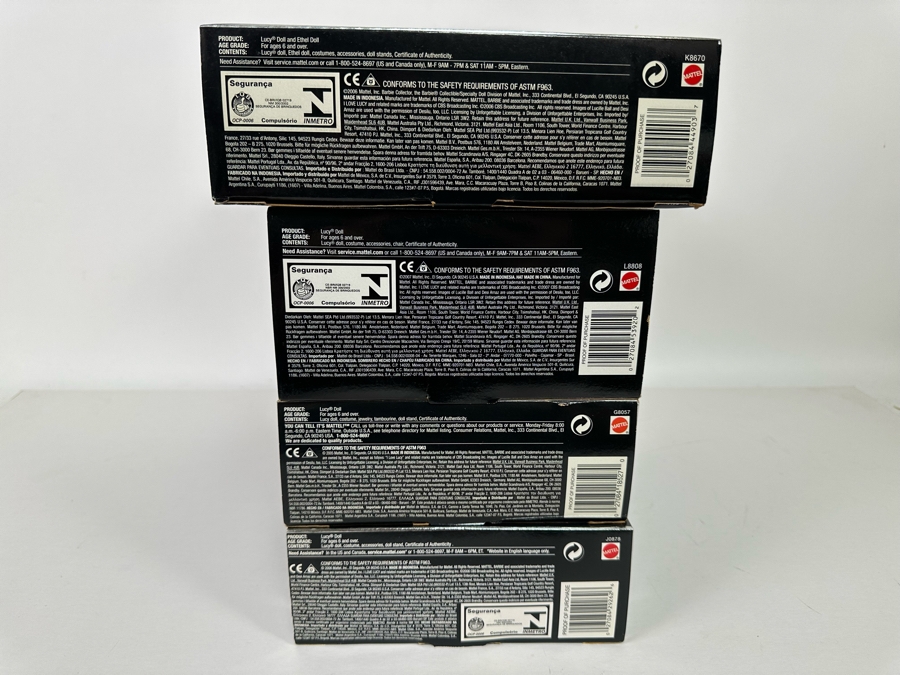 I Love Lucy Collector Mattel Barbie Dolls: “Lucy Gets in Pictures” Lucy Doll, “The Operetta” Lucy Doll, “The Audition” Lucy Doll “Lucy and Ethel Buy the Same Dress” Lucy and Ethel Dolls 2005/2006/2007/2006 New In Box J0878/G8057/L8808/K8670 [Photo 18]