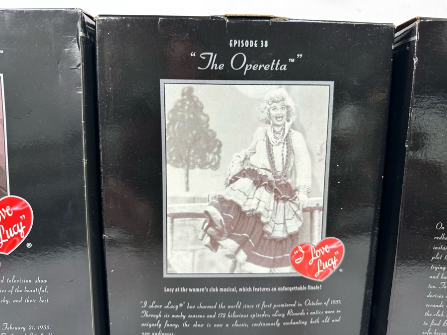 I Love Lucy Collector Mattel Barbie Dolls: “Lucy Gets in Pictures” Lucy Doll, “The Operetta” Lucy Doll, “The Audition” Lucy Doll “Lucy and Ethel Buy the Same Dress” Lucy and Ethel Dolls 2005/2006/2007/2006 New In Box J0878/G8057/L8808/K8670 [Photo 27]