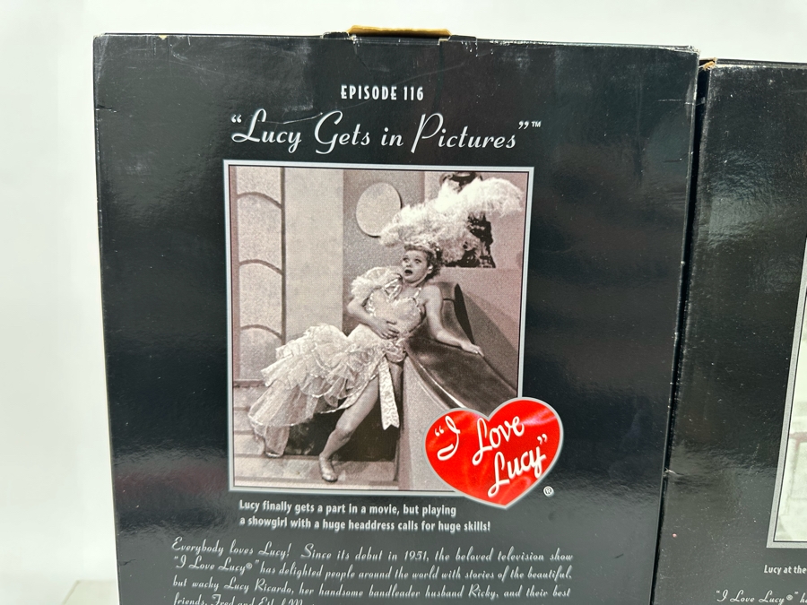 I Love Lucy Collector Mattel Barbie Dolls: “Lucy Gets in Pictures” Lucy Doll, “The Operetta” Lucy Doll, “The Audition” Lucy Doll “Lucy and Ethel Buy the Same Dress” Lucy and Ethel Dolls 2005/2006/2007/2006 New In Box J0878/G8057/L8808/K8670 [Photo 11]