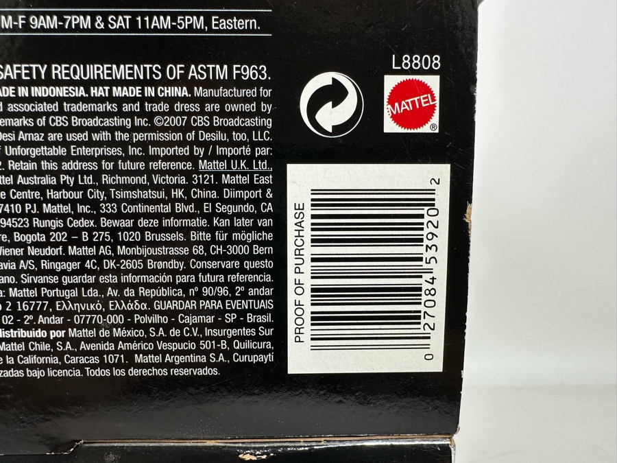 I Love Lucy Collector Mattel Barbie Dolls: “Lucy Gets in Pictures” Lucy Doll, “The Operetta” Lucy Doll, “The Audition” Lucy Doll “Lucy and Ethel Buy the Same Dress” Lucy and Ethel Dolls 2005/2006/2007/2006 New In Box J0878/G8057/L8808/K8670 [Photo 24]