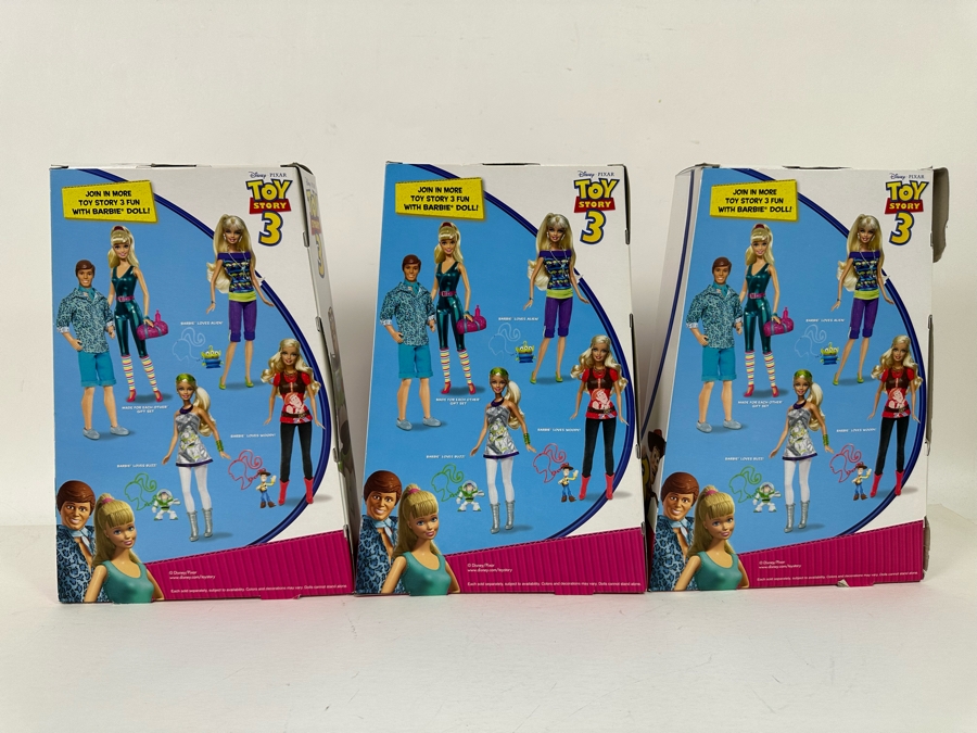 Toy Story 3 Mattel Barbie Dolls: Barbie Loves Buzz!, Barbie Loves Alien!, Barbie Loves Woody! 2009 New In Box R9295/R9296/R9297 [Photo 12]