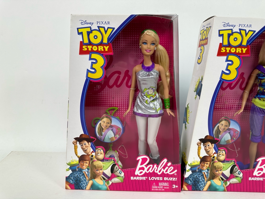 Toy Story 3 Mattel Barbie Dolls: Barbie Loves Buzz!, Barbie Loves Alien!, Barbie Loves Woody! 2009 New In Box R9295/R9296/R9297 [Photo 3]