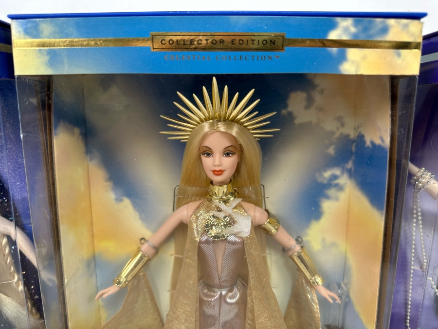 Celestial Collection: Evening Star Princess, Morning Sun Princess and Midnight Moon Princess Collector Edition Mattel Barbie Dolls 2000 New In Box 27689/27688/27690 [Photo 4]
