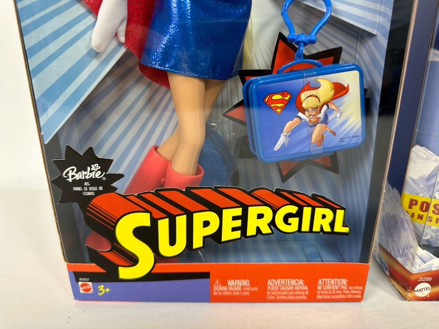 Superman and Supergirl Mattel Barbie and Ken Dolls 2005 New In Box J5289/B5837 [Photo 6]