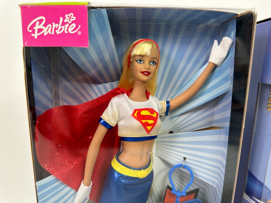 Superman and Supergirl Mattel Barbie and Ken Dolls 2005 New In Box J5289/B5837 [Photo 4]