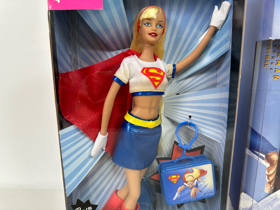 Superman and Supergirl Mattel Barbie and Ken Dolls 2005 New In Box J5289/B5837 [Photo 5]