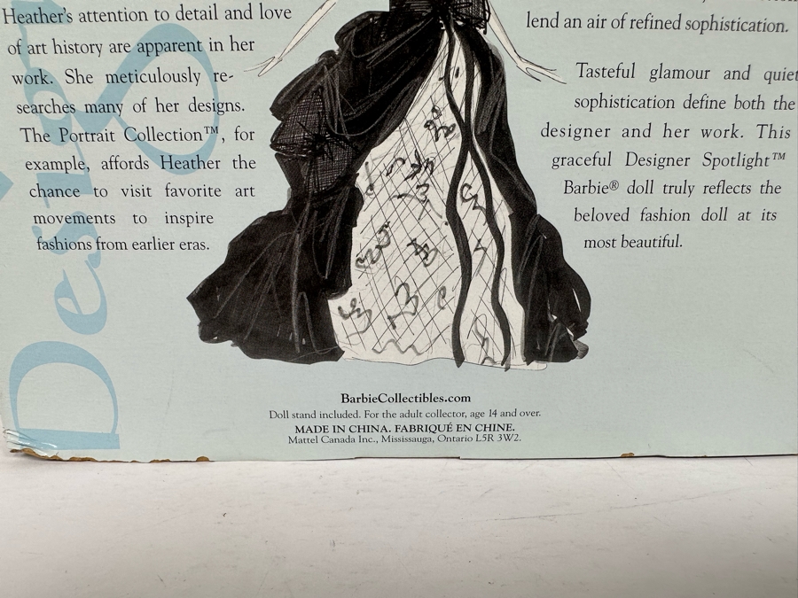 Heather Fonseca Designer Spotlight Limited Edition Mattel Barbie Doll 2003 New In Box B3455 [Photo 10]