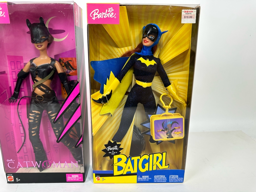 Catwoman and Batgirl Mattel Barbie Dolls 2004/2003 New In Box B5838/B5835 [Photo 8]
