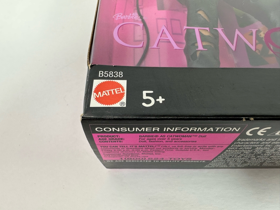 Catwoman and Batgirl Mattel Barbie Dolls 2004/2003 New In Box B5838/B5835 [Photo 16]