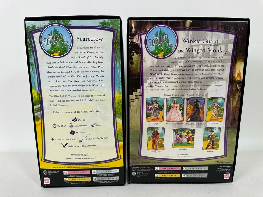 The Wizard of Oz Scarecrow and Winkie Guard & Winged Monkey Pink Collection Mattel Ken Dolls 2006 New In Box K8689/L1291 [Photo 10]