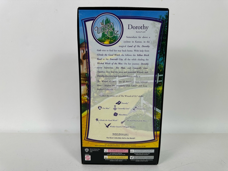 The Wizard of Oz Dorothy Pink Collection Mattel Barbie Doll 2006 New In Box K8682 [Photo 9]