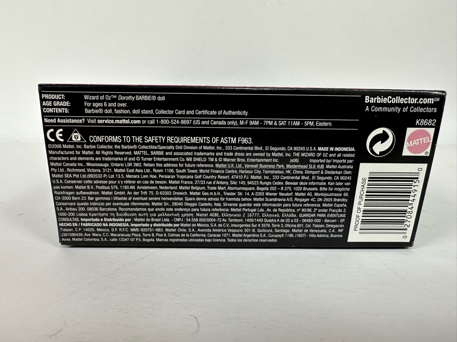 The Wizard of Oz Dorothy Pink Collection Mattel Barbie Doll 2006 New In Box K8682 [Photo 12]