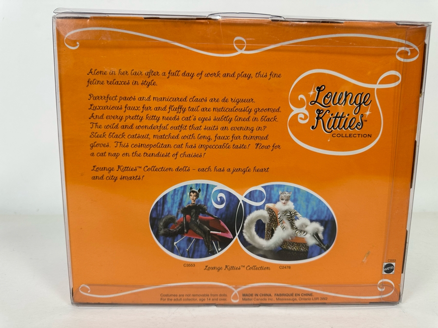 Lounge Kitties Collection Black Panther Mattel Barbie Doll 2003 New In Box C3553 [Photo 6]