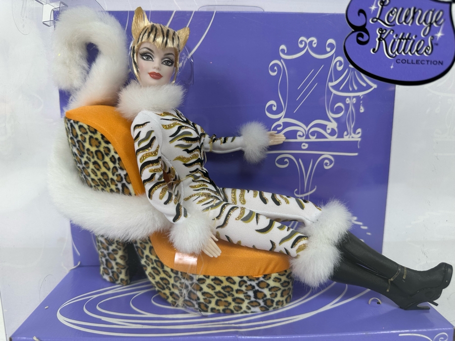 Lounge Kitties Collection White Tiger Mattel Barbie Doll 2003 New In Box C2478 [Photo 3]