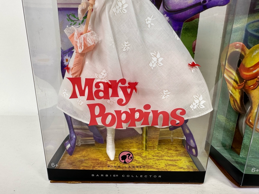 Disney Mary Poppins and Bert Pink Label Collection Mattel Barbie and Ken Dolls 2007 New In Box M0685/M0672 [Photo 5]