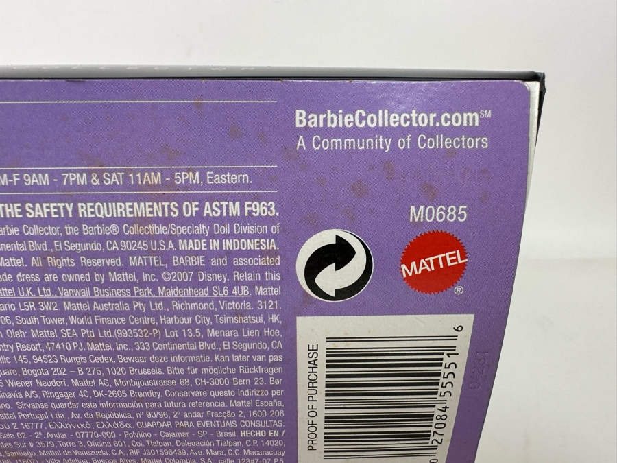 Disney Mary Poppins and Bert Pink Label Collection Mattel Barbie and Ken Dolls 2007 New In Box M0685/M0672 [Photo 12]