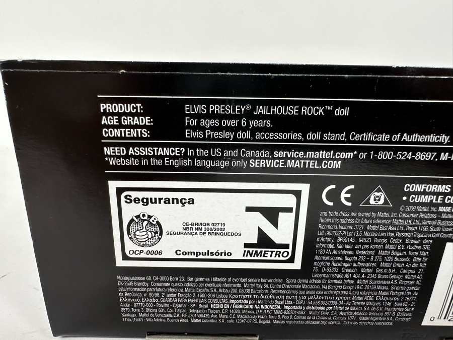 Elvis Presley Jailhouse Rock Pink Label Collection Mattel Ken Doll 2009 New In Box R4156 [Photo 12]
