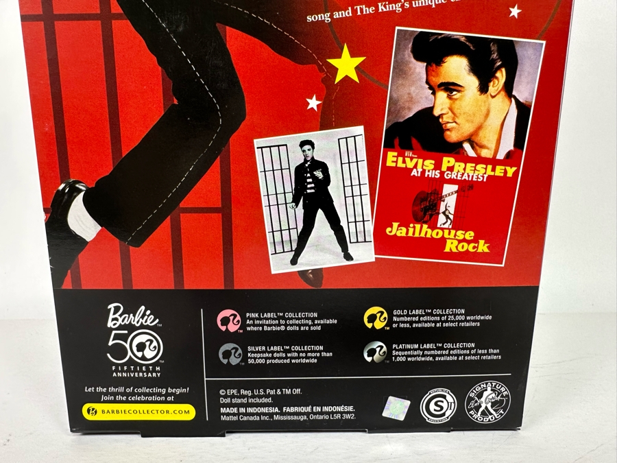 Elvis Presley Jailhouse Rock Pink Label Collection Mattel Ken Doll 2009 New In Box R4156 [Photo 10]