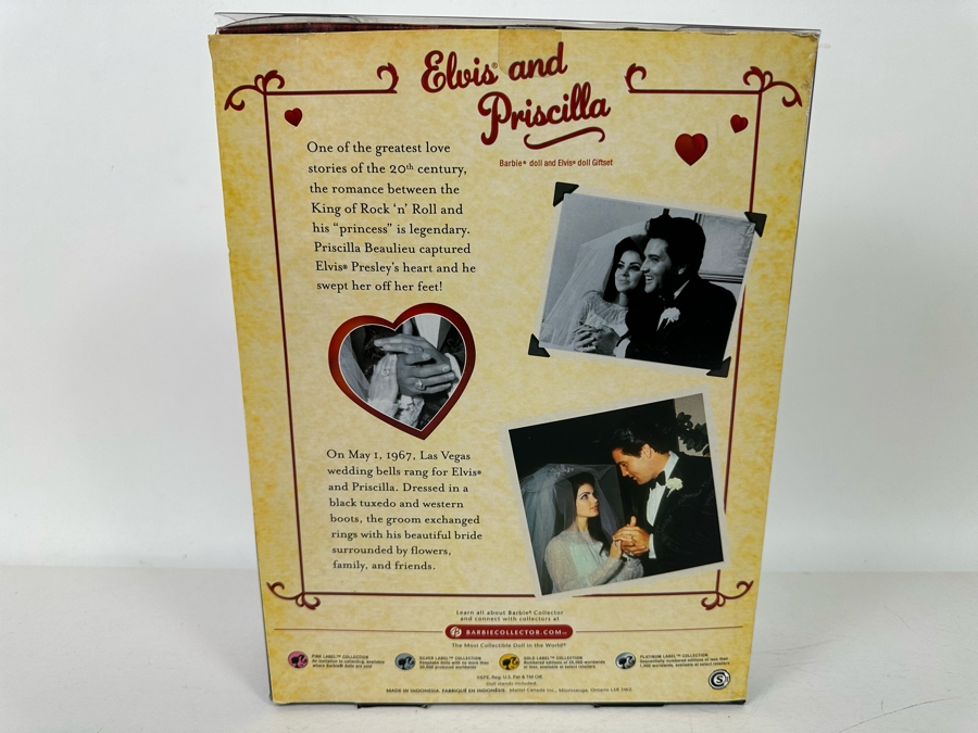Elvis and Priscilla Pink Label Collection Mattel Barbie and Ken Dolls 2008 New In Box L9632 [Photo 7]