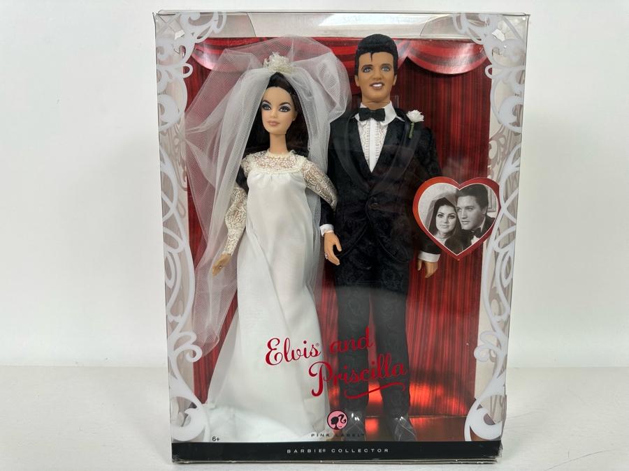 Elvis and Priscilla Pink Label Collection Mattel Barbie and Ken Dolls 2008 New In Box L9632 [Photo 3]