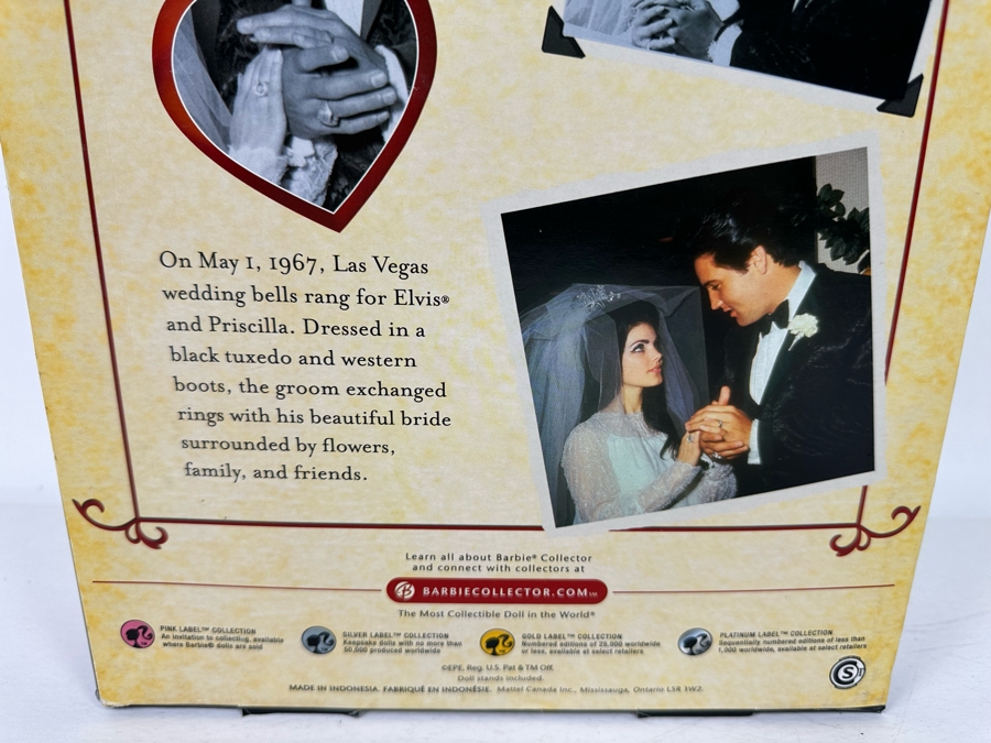 Elvis and Priscilla Pink Label Collection Mattel Barbie and Ken Dolls 2008 New In Box L9632 [Photo 9]