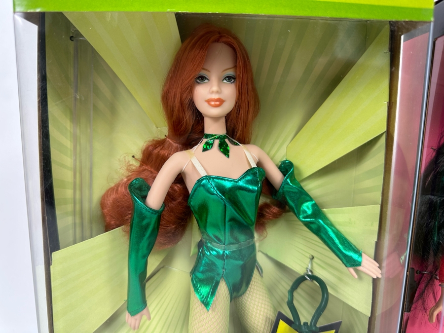 DC Comics Poison Ivy and Marvel Elektra Mattel Barbie Dolls 2004/2005 New In Box H1699/H1668 [Photo 4]