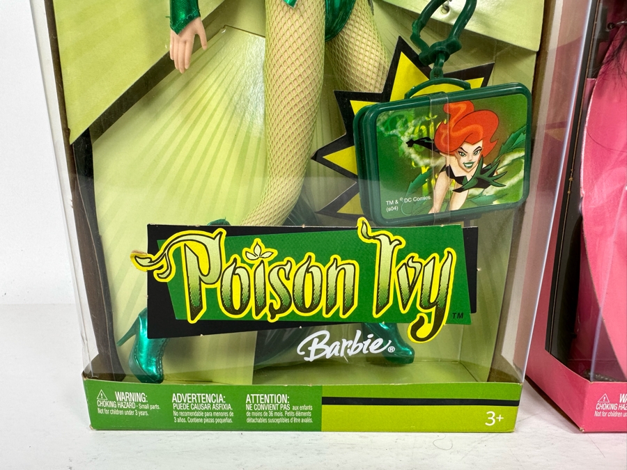 DC Comics Poison Ivy and Marvel Elektra Mattel Barbie Dolls 2004/2005 New In Box H1699/H1668 [Photo 3]