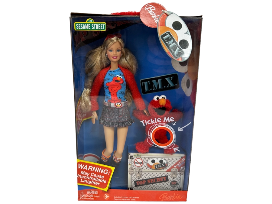 Sesame Street Barbie Loves T.M.X. Elmo Mattel Barbie Doll 2006 New In Box K5499