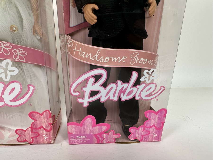 Beautiful Bride and Handsome Groom Mattel Barbie and Ken Dolls 2004 New In Box G9073/G9071 [Photo 7]
