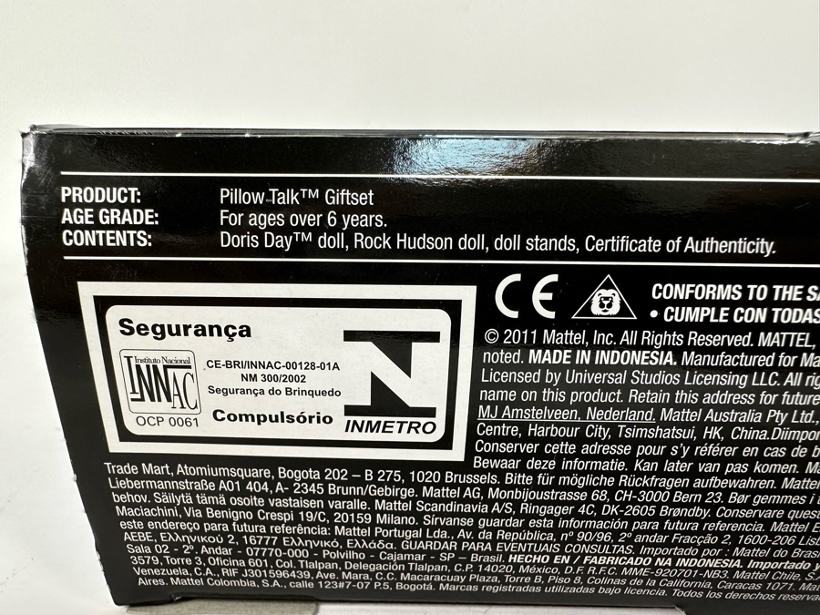 Pillow Talk: Doris Day and Rock Hudson Pink Label Collection Mattel Barbie and Ken Dolls 2011 New In Box V7160 [Photo 10]