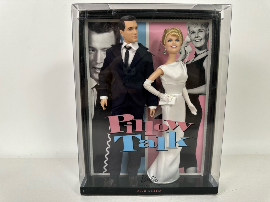 Pillow Talk: Doris Day and Rock Hudson Pink Label Collection Mattel Barbie and Ken Dolls 2011 New In Box V7160 [Photo 3]