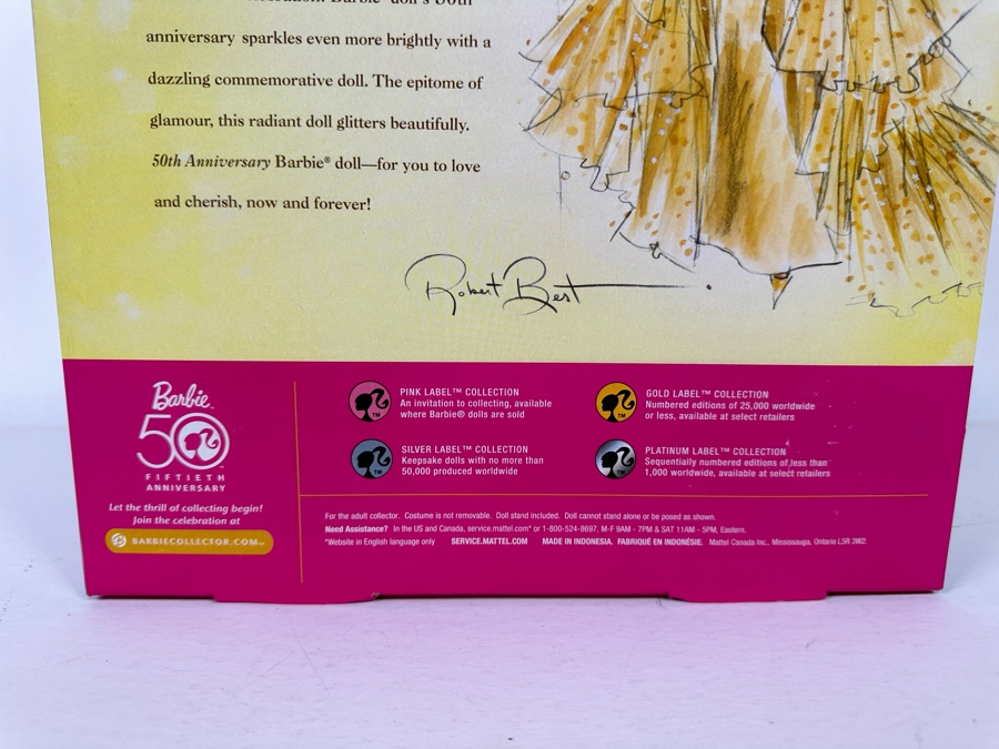 50th Anniversary Mattel Barbie Doll 2008 New In Box N4981 [Photo 9]