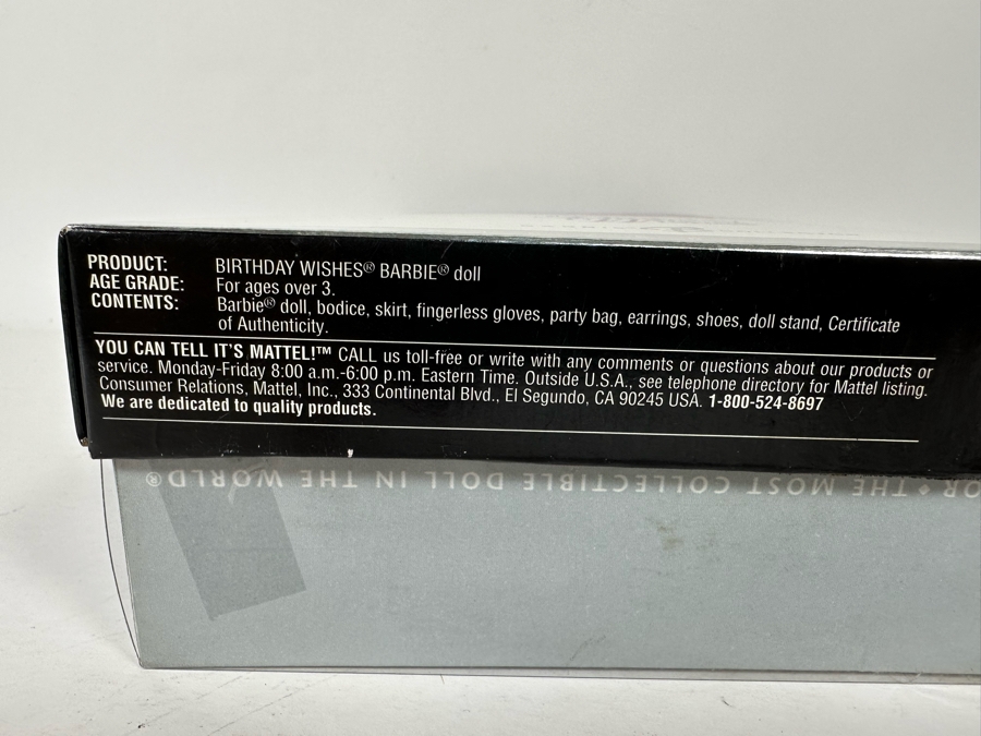 Birthday Wishes Collector Edition Mattel Barbie Doll 2004 New In Box C62286 [Photo 10]