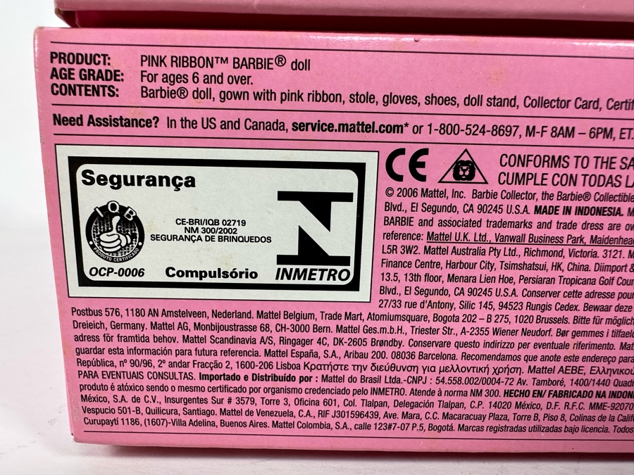 (2) Pink Ribbon and (1) Go Red for Women Pink Label Collection Mattel Barbie Dolls 2006/2007 New In Box K7957/J0932 [Photo 22]