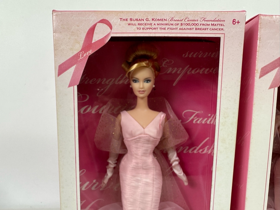 (2) Pink Ribbon and (1) Go Red for Women Pink Label Collection Mattel Barbie Dolls 2006/2007 New In Box K7957/J0932 [Photo 13]