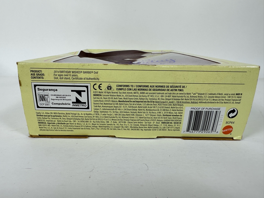 2013 Birthday Wishes Mattel Barbie Doll 2006 New In Box BCP64 [Photo 7]