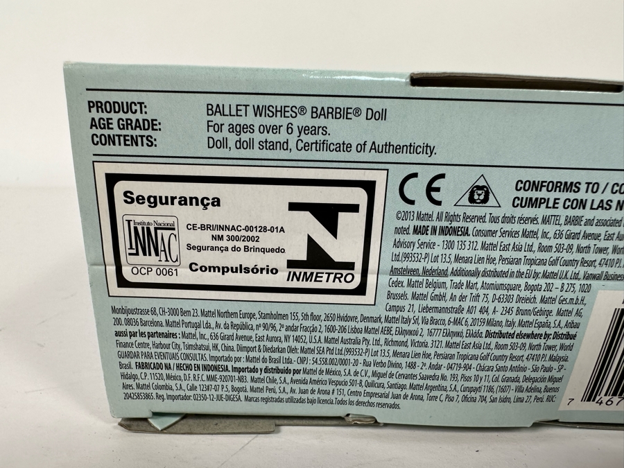 Ballet Wishes Pink Label Collection Mattel Barbie Doll 2013 New In Box BDH12 [Photo 9]